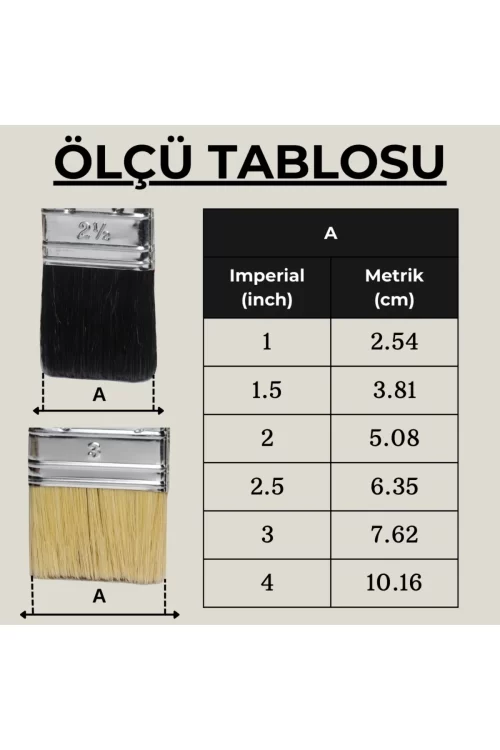 Yılsan Plastik Saplı Lüx Kestirme Fırça - Görsel 3